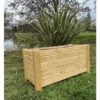 Jardinière Rectangulaire En Bois De Châtaignier Lasuré - Garden -Solid || Axi || EXIT TOYS Soldes Boutique jardiniere en bois lasure