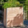 Jardinière En Bois Douglas Et Aluminium 75 X 35 X 80 Cm -Solid || Axi || EXIT TOYS Soldes Boutique jardiniere haute bois douglas aluminium