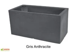 Jardinière Rectangulaire En Polyéthylène Atlantis 100 Cm (pls Coloris) -Solid || Axi || EXIT TOYS Soldes Boutique jardiniere plastique rotomoule double paroi 100cm couleurs 4