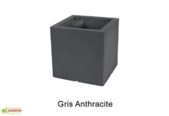 Jardinière Carrée En Polyéthylène Atlantis 40 Cm (pls Coloris) -Solid || Axi || EXIT TOYS Soldes Boutique jardiniere plastique rotomoule double paroi 39cm couleurs 1