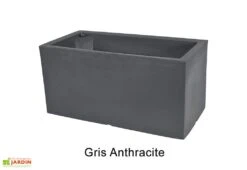 Jardinière Rectangulaire En Polyéthylène Atlantis 80 Cm (pls Coloris) -Solid || Axi || EXIT TOYS Soldes Boutique jardiniere plastique rotomoule double paroi 80cm couleurs 1