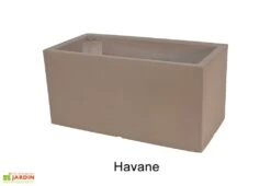 Jardinière Rectangulaire En Polyéthylène Atlantis 80 Cm (pls Coloris) -Solid || Axi || EXIT TOYS Soldes Boutique jardiniere plastique rotomoule double paroi 80cm couleurs 3