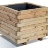 Bac à Fleurs Stockholm 50 Carré (50x50x43) -Solid || Axi || EXIT TOYS Soldes Boutique jardiniere stockholm cube bois jardipolys