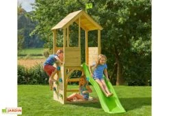 Aire De Jeux En Bois : Mur D’escalade Et Toboggan – TP Treehouse -Solid || Axi || EXIT TOYS Soldes Boutique jeu de plein air pour enfants