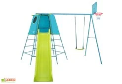 Aire De Jeux TP Explorer : Cabane, Portique, Toboggan Et Panier De Basket -Solid || Axi || EXIT TOYS Soldes Boutique jeu exterieur enfants