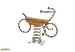 Jeu à Ressort En Bois De Mélèze Et Acier Inox Natural Line Vélo