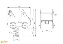 Jeu Ressort Dépanneuse -Solid || Axi || EXIT TOYS Soldes Boutique jeu ressort plastique collectivite 1