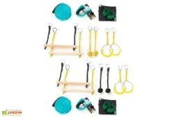 Parcours D’obstacles Enfant + Slackline De 25 M -Solid || Axi || EXIT TOYS Soldes Boutique kit parcours obstacles enfant