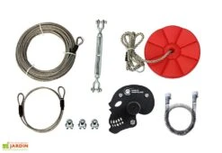 Tyrolienne De Jardin Pour Enfants Et Adultes Fury 28 M -Solid || Axi || EXIT TOYS Soldes Boutique kit tyrolienne jardin fury