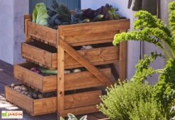 Légumier En Bois Autoclave Brun 4 Tiroirs - 50 X 54 X 60 Cm -Solid || Axi || EXIT TOYS Soldes Boutique legumier 4 compartiments bois