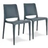 Lot De 2 Chaises De Jardin Empilables En Polypropylène Hall -Solid || Axi || EXIT TOYS Soldes Boutique lot 2 chaises jardin empilables polypropylene hall