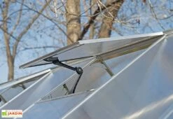 Serre De Jardin En Aluminium Et Polycarbonate Balance – Silver 2,44 M -Solid || Axi || EXIT TOYS Soldes Boutique lucarne serre alu canopia 1