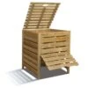 Composteur Bois Avec Trappe Et Couvercle - 800 L -Solid || Axi || EXIT TOYS Soldes Boutique ma compost100089b