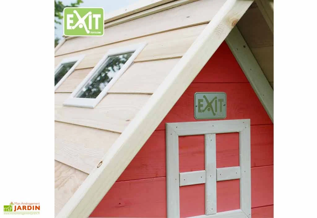 EXIT TOYS Maison Pour Enfant Bois Fantasia Rouge 7 EXIT TOYS Maison Pour Enfant Bois Fantasia Rouge – Image 5