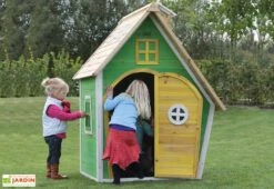 EXIT TOYS Maison Pour Enfant Bois Fantasia Verte