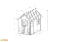 Axi Maisonnette Pour Enfant En Bois De Hemlock Alex -Solid || Axi || EXIT TOYS Soldes Boutique maison en bois enfant axi alex