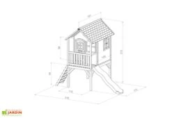 Axi Maisonnette Pour Enfant En Bois De Hemlock Laura -Solid || Axi || EXIT TOYS Soldes Boutique maison en bois enfant axi laura