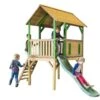 Axi Maisonnette Pour Enfant En Bois De Hemlock + Toboggan Bogo