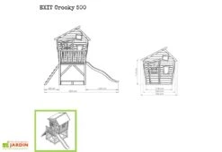 EXIT TOYS Maisonnette Pour Enfant En Bois De Cèdre Avec Toboggan Crooky 500 9 EXIT TOYS Maisonnette Pour Enfant En Bois De Cèdre Avec Toboggan Crooky 500 -Solid || Axi || EXIT TOYS Soldes Boutique maisonnette enfant bois cedre crooky 500 2