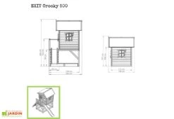 EXIT TOYS Maisonnette Pour Enfant En Bois De Cèdre Avec Toboggan Crooky 500 8 EXIT TOYS Maisonnette Pour Enfant En Bois De Cèdre Avec Toboggan Crooky 500 -Solid || Axi || EXIT TOYS Soldes Boutique maisonnette enfant bois cedre crooky 500 3