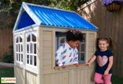 KidKraft Maisonnette En Bois Pour Enfant Cèdre Traité 111 X 121 Cm – Cooper -Solid || Axi || EXIT TOYS Soldes Boutique maisonnette enfant bois cedre traite 2