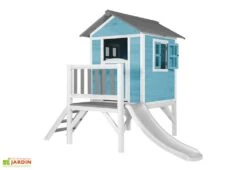Axi Maisonnette Pour Enfant En Bois De Hemlock Lodge XL Bleu -Solid || Axi || EXIT TOYS Soldes Boutique maisonnette enfant bois hemlock lodge xl bleu 1