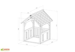 Axi Maisonnette Pour Enfant En Bois De Hemlock Safari Jane -Solid || Axi || EXIT TOYS Soldes Boutique maisonnette enfant bois hemlock safari jane 2