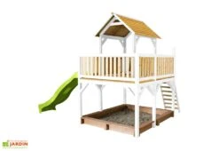 Axi Maisonnette Pour Enfant En Bois De Hemlock + Toboggan Atka 10 Axi Maisonnette Pour Enfant En Bois De Hemlock + Toboggan Atka -Solid || Axi || EXIT TOYS Soldes Boutique maisonnette enfant bois hemlock toboggan atka