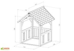 Axi Maisonnette Pour Enfant En Bois De Hemlock Jane -Solid || Axi || EXIT TOYS Soldes Boutique maisonnette enfant bois jane