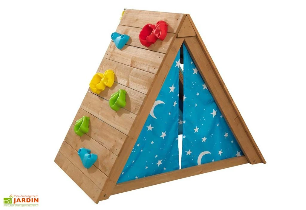 Cabane Pour Enfant Tipi En Bois Et Muret D’escalade Kidkraft 3 Cabane Pour Enfant Tipi En Bois Et Muret D’escalade Kidkraft