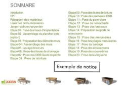 Chalet De Jardin Habitable 12 M² - Bungalow Design Studio 400 X 300 Cm 13 Chalet De Jardin Habitable 12 M² - Bungalow Design Studio 400 X 300 Cm -Solid || Axi || EXIT TOYS Soldes Boutique notice montage studio jardin anex 2
