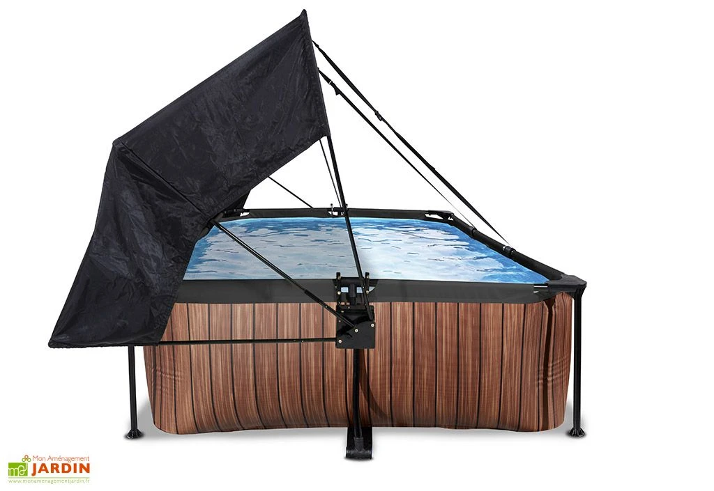 EXIT TOYS Piscine Hors Sol Tubulaire Rectangulaire – 300 X 200 X 65 Cm + Ombrage 3 EXIT TOYS Piscine Hors Sol Tubulaire Rectangulaire – 300 X 200 X 65 Cm + Ombrage