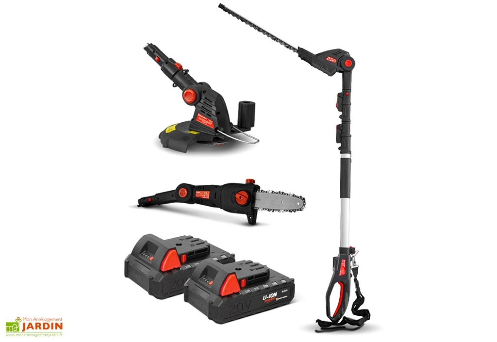 Outil De Jardinage 3 En 1 : Taille-haies, élagueuse Et Coupe Bordures – 20 V 3 Outil De Jardinage 3 En 1 : Taille-haies, élagueuse Et Coupe Bordures – 20 V