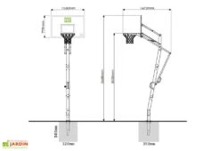 EXIT TOYS Panier De Basket Sur Pied Galaxy -Solid || Axi || EXIT TOYS Soldes Boutique panier de basket sur pied 2