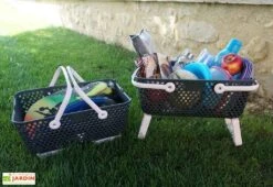 Paniers De Récolte Kajo 15L - 48 X 29 X 20 Cm (lot De 2) -Solid || Axi || EXIT TOYS Soldes Boutique panier recolte kajo 15 rose pastel