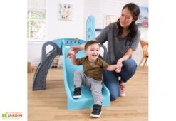 KidKraft Aire De Jeux Multisports Avec Toboggan, But De Foot Et Panier De Basket -Solid || Axi || EXIT TOYS Soldes Boutique parc de jeux exterieur interieur