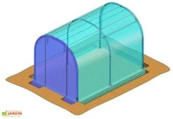 Bâche De Pignon Avant Pour Serre De Jardin Tunnel Richel 2x3 Et 2x4 Pied Droit