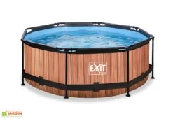 EXIT TOYS Piscine Hors Sol Tubulaire Ronde – 244 X 76 Cm
