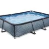 EXIT TOYS Piscine Hors Sol Tubulaire Rectangulaire – 300 X 200 X 65 Cm -Solid || Axi || EXIT TOYS Soldes Boutique piscine hors sol tubulaire exit toys 3x2m gris