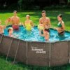 Summer Waves Piscine Hors-sol Tubulaire Ovale - 4,88 X 3,05 X 1,07 M – PVC Aspect Tressé 2 Summer Waves Piscine Hors-sol Tubulaire Ovale - 4,88 X 3,05 X 1,07 M – PVC Aspect Tressé -Solid || Axi || EXIT TOYS Soldes Boutique piscine ovale tuubulaire summerwaves aspect tresse