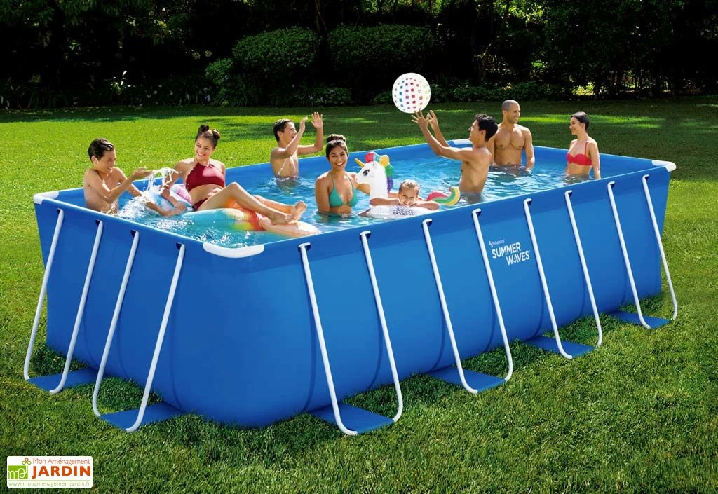 Summer Waves Piscine Hors-sol Tubulaire Rectangulaire – 4,88 X 2,44 X 1,22 M 3 Summer Waves Piscine Hors-sol Tubulaire Rectangulaire – 4,88 X 2,44 X 1,22 M
