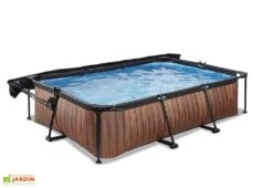 EXIT TOYS Piscine Hors Sol Tubulaire Rectangulaire – 300 X 200 X 65 Cm + Ombrage 11 EXIT TOYS Piscine Hors Sol Tubulaire Rectangulaire – 300 X 200 X 65 Cm + Ombrage -Solid || Axi || EXIT TOYS Soldes Boutique piscine tubulaire rectangulaire effet bois auvent ouvert