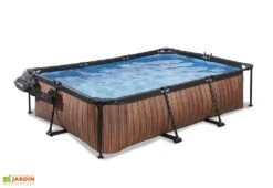 EXIT TOYS Piscine Hors Sol Tubulaire Rectangulaire – 220 X 150 X 65 Cm + Dôme 11 EXIT TOYS Piscine Hors Sol Tubulaire Rectangulaire – 220 X 150 X 65 Cm + Dôme -Solid || Axi || EXIT TOYS Soldes Boutique piscine tubulaire wood dome ouvert exit toys