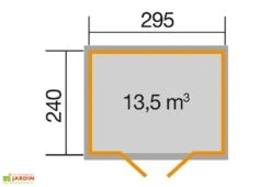 Abri De Jardin En Bois D’épicéa 219 Weka-Line T2 – 7,08 M² -Solid || Axi || EXIT TOYS Soldes Boutique plan abri jardin bois 219 weka line t2