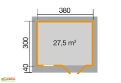 Abri De Jardin En Bois D’épicéa Brut 163 T4 - 11,40 M² -Solid || Axi || EXIT TOYS Soldes Boutique plan abri jardin bois brut 11m2