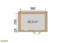 Abri De Jardin En Bois D’épicéa Brut 163 T3 - 9,50 M² -Solid || Axi || EXIT TOYS Soldes Boutique plan abri jardin bois weka 9m2