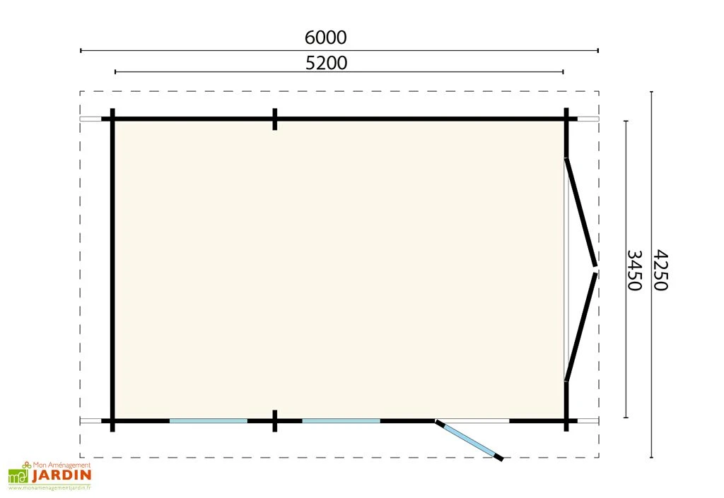 Garage De Jardin En Bois D’épicéa Brut Keith – 25,5 M² 5 Garage De Jardin En Bois D’épicéa Brut Keith – 25,5 M² – Image 3
