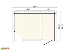 Pavillon De Jardin En Bois D’épicéa Brut Alfred – 14,39 M² -Solid || Axi || EXIT TOYS Soldes Boutique plan dimensions pavillon jardin bois alfred