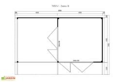 Abri De Jardin En Bois D’épicéa Brut Domeo 10 – 38,2 M² -Solid || Axi || EXIT TOYS Soldes Boutique plan domeo 10