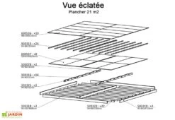 Plancher Pour Chalet En Bois Habitable Isolé Decor Home -Solid || Axi || EXIT TOYS Soldes Boutique plancher bois abri jardin chalet habitable isole decor home 2